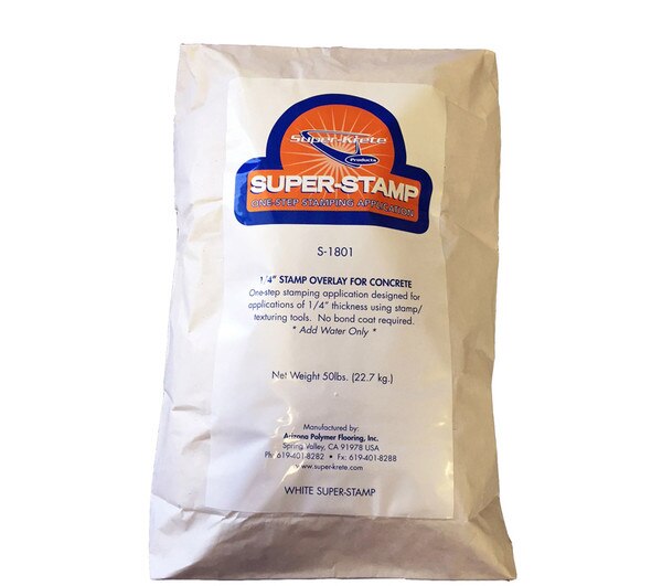 Img of Super-Krete S-1800 Super-Stamp per Bag of 50 Pounds - White